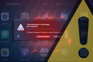 Get rid of “ServiceRecords will damage your computer” popup alert on Mac