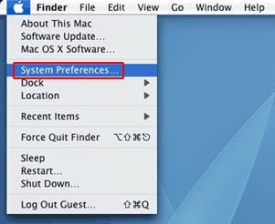 Pick the System Preferences