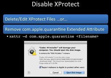 Disable XProtect