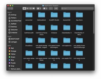 Isi folder Application Support