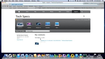 Looking up technical specifications Looking up technical specifications