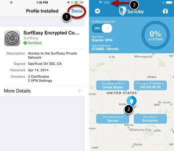 Turn on SurfEasy VPN