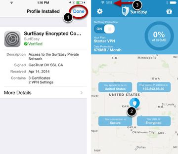 Turn on SurfEasy VPN