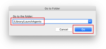 Open /Library/LaunchAgents folder