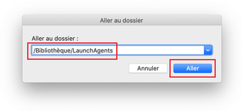 Ouvrir /Bibliothéque/Dossier LaunchAgents