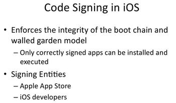 Code Signing in iOS