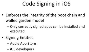 Code Signing in iOS