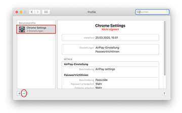 Böswilliges Konfigurationsprofil von Mac entfernen Böswilliges Konfigurationsprofil von Mac entfernen