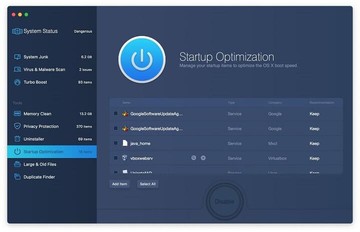 Startup Optimization module goes with handy recommendations Startup Optimization module goes with handy recommendations