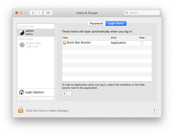 Delete unwanted login item Delete unwanted login item