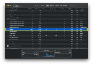 Fix installd high CPU and memory usage in macOS