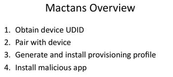 Mactans Steps Overview