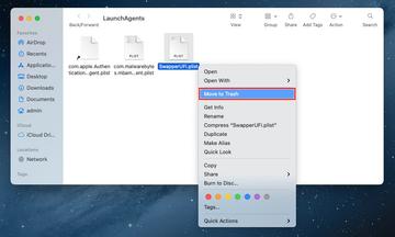 Drag questionable items to the Trash Drag questionable items to the 'Trash'