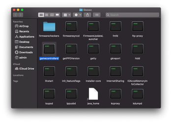 Gamecontrollerd daemon in the ‘libexec’ folder