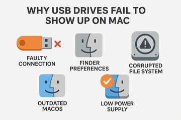 Why USB drives fail to show up on Mac