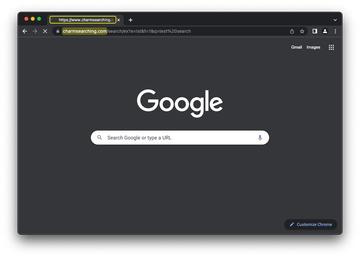 Charmsearching.com redirect virus doing its thing in Chrome Charmsearching.com redirect virus doing its thing in Chrome
