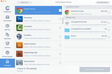 Combo Cleaner ‘Uninstaller’ feature Combo Cleaner ‘Uninstaller’ feature