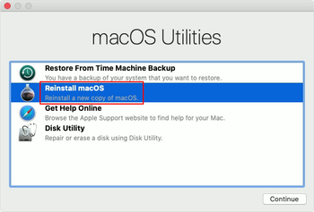 Reinstall macOS