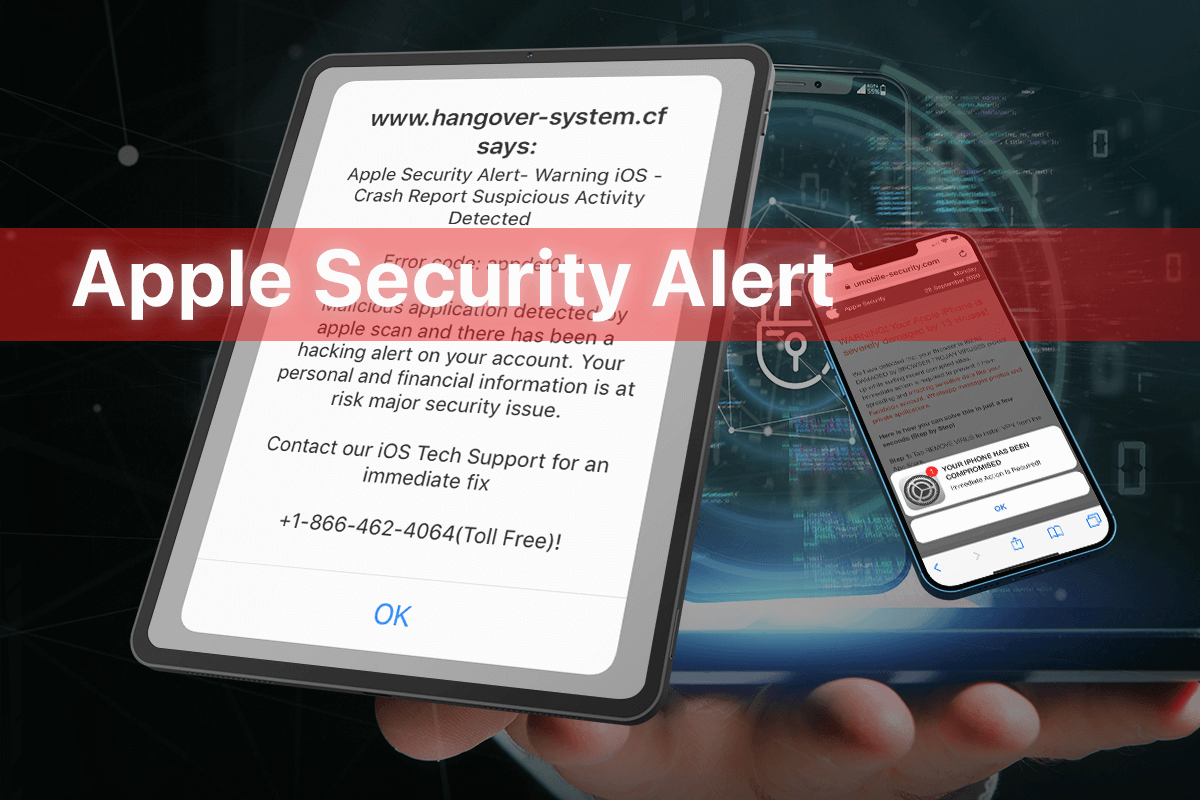 Remove Apple Security Alert pop-up scam from Mac / iPhone