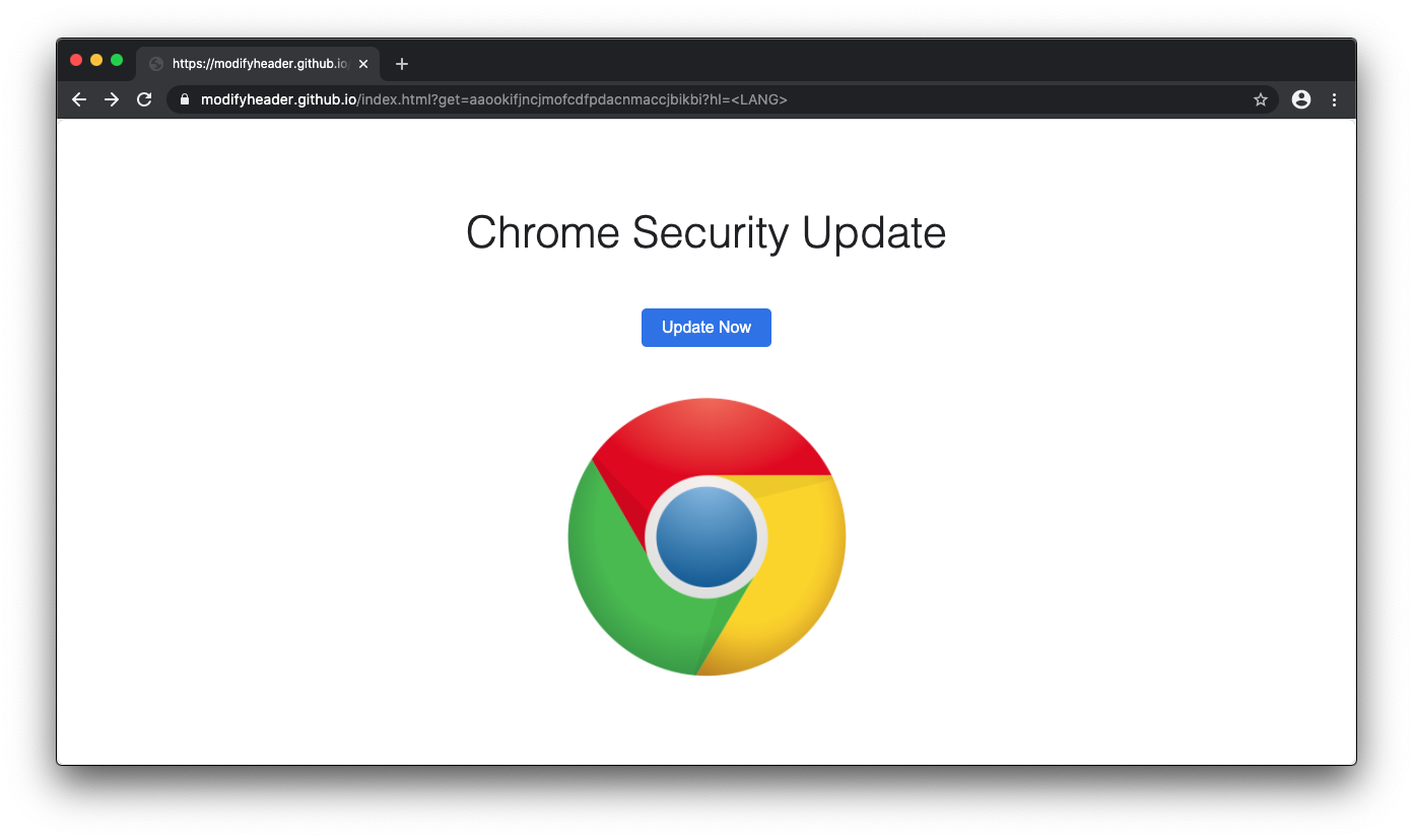 Remove Chrome Security Update virus from Mac
