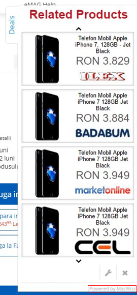 Safari adware injecting noxious deals into a web page