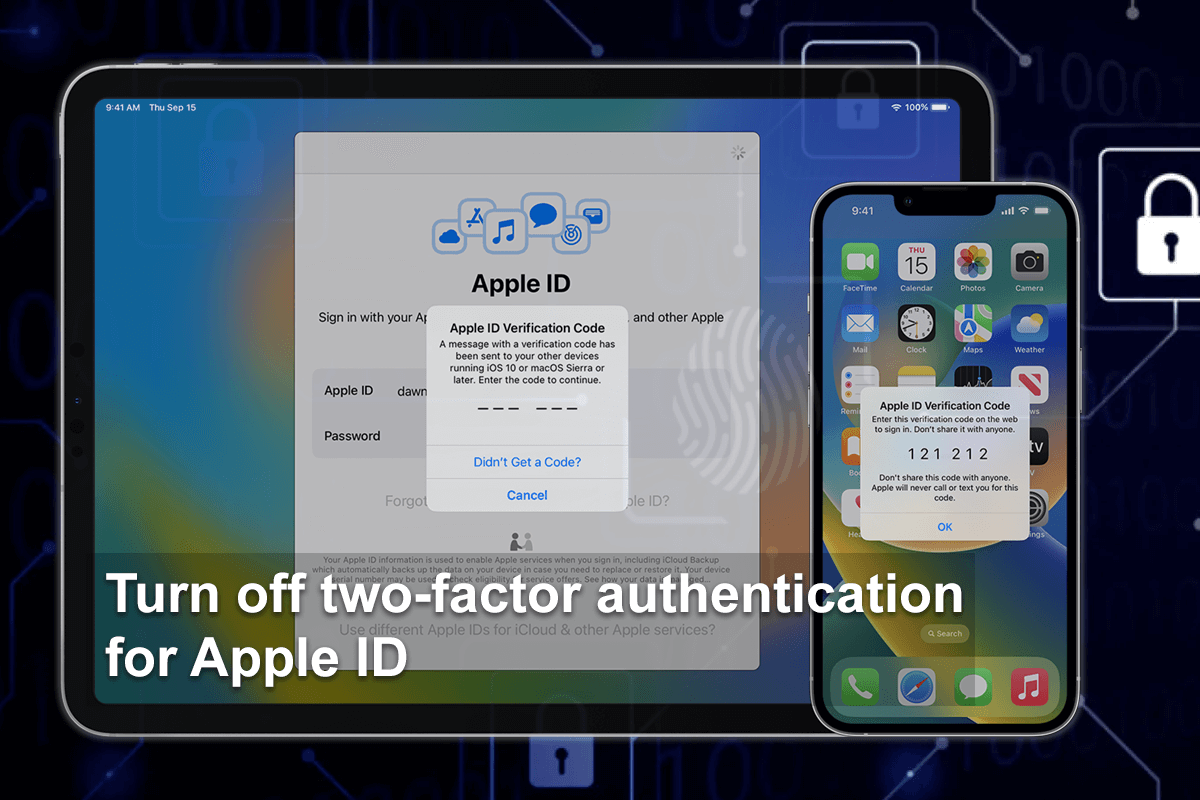Turn off twofactor authentication for Apple ID A few simple steps