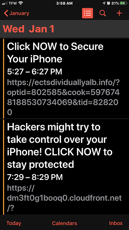 Delete Calendar Virus Events On Iphone And Ipad Youtube