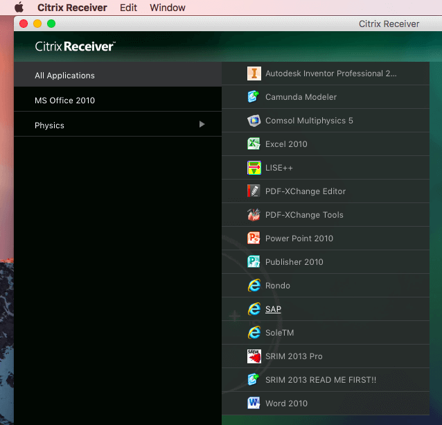 citrix receiver for mac