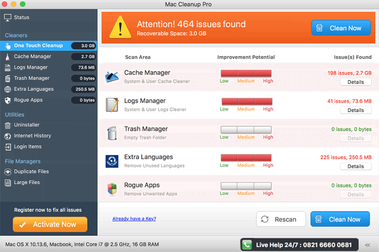 perform a system scan with malwarebytes anti-malware for mac.