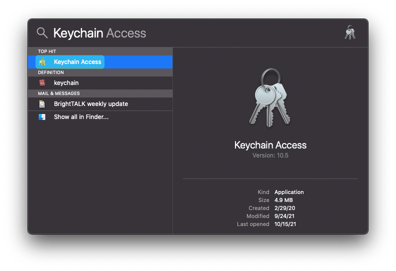 Open Keychain Access Open Keychain Access