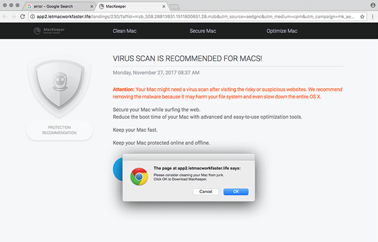 How to remove virus MacBook MacSecurity