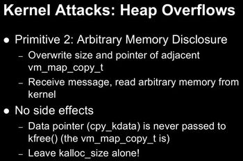 Kernel Attacks: Heap Overflows 5