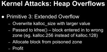 Kernel Attacks: Heap Overflows 6